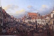 Bernardo Bellotto View of Cracow Suburb leading to the Castle Square